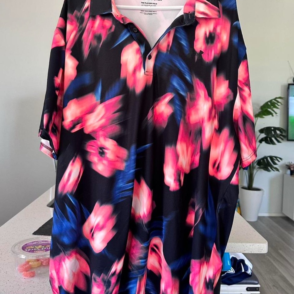 Under Armour floral polo shirt